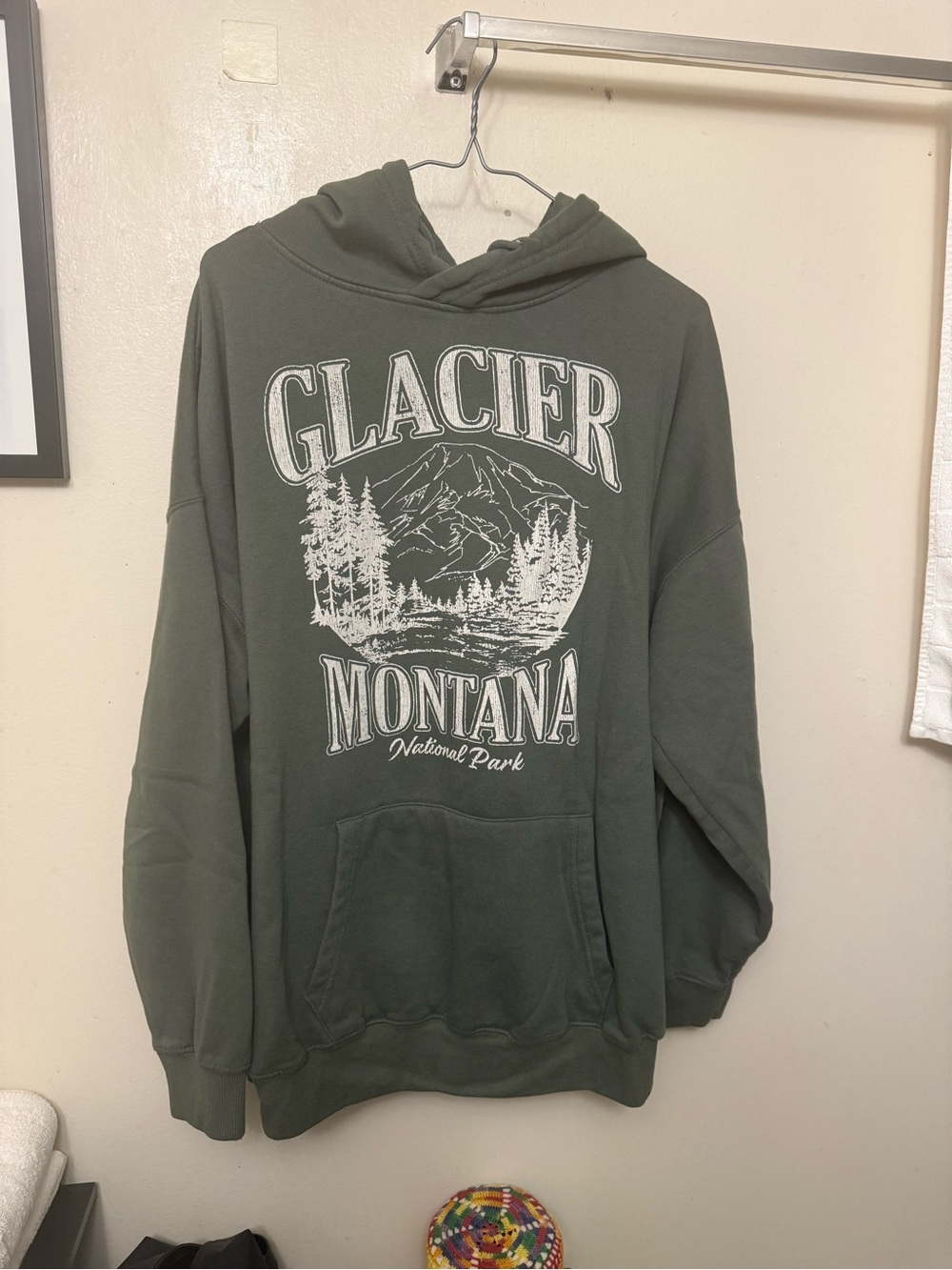 Ardene Olive Green Glacier Montana Crewneck Sweatshirt